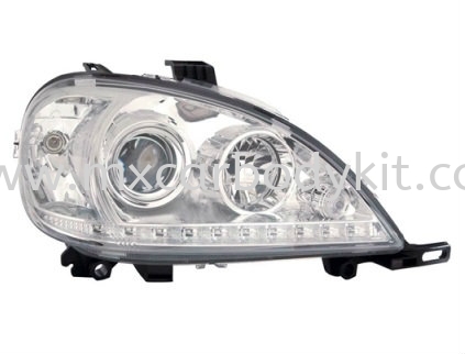MERCEDES BENZ W163 1998 HEAD LAMP PROJECTOR W/LED + MOTOR HEAD LAMP ACCESSORIES AND AUTO PARTS