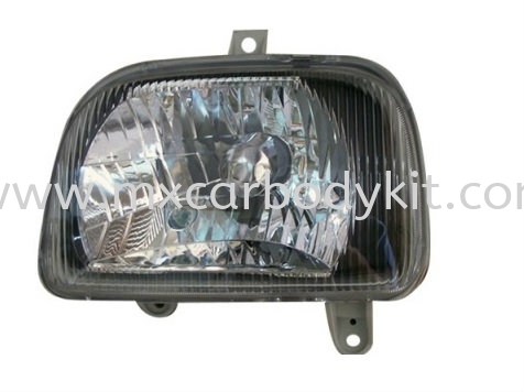 PERODUA KANCIL 1994 HEAD LAMP CRYSTAL GLASS CHROME HEAD LAMP ACCESSORIES AND AUTO PARTS