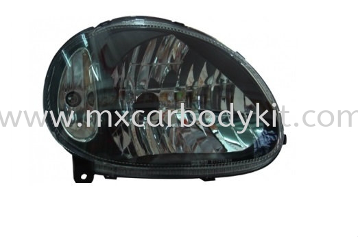 PERODUA KELISA 2002-2006 HEAD LAMP CRYSTAL BLACK HEAD LAMP ACCESSORIES AND AUTO PARTS