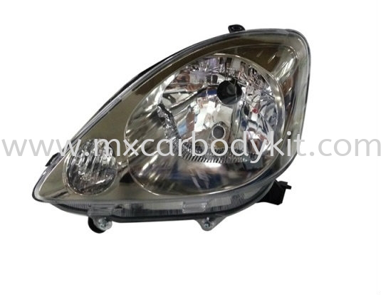 PERODUA VIVA 2007 & ABOVE HEAD LAMP CRYSTAL BLACK CHROME HEAD LAMP ACCESSORIES AND AUTO PARTS