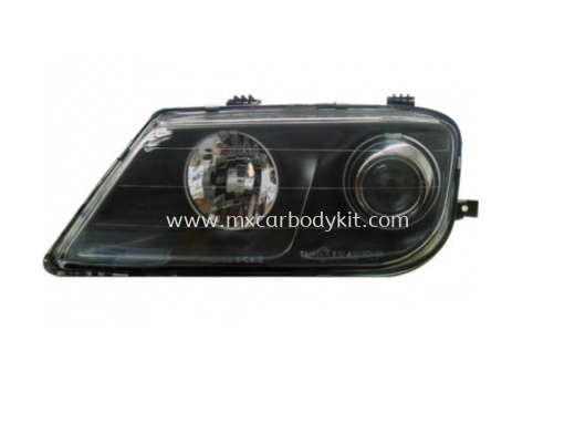 PROTON WAJA 2000 & ABOVE HEAD LAMP CRYSTAL GLASS LENS BLACK