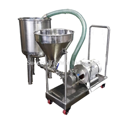 VT300-15PW 15hp horizontal inline homogenizer with powder/gel suction function  