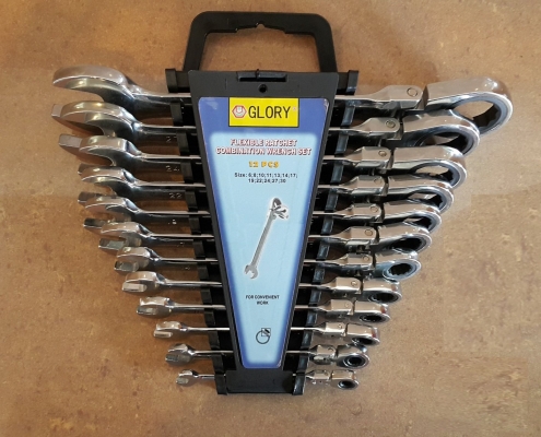 Flexible ratchet combination wrench ID559345  
