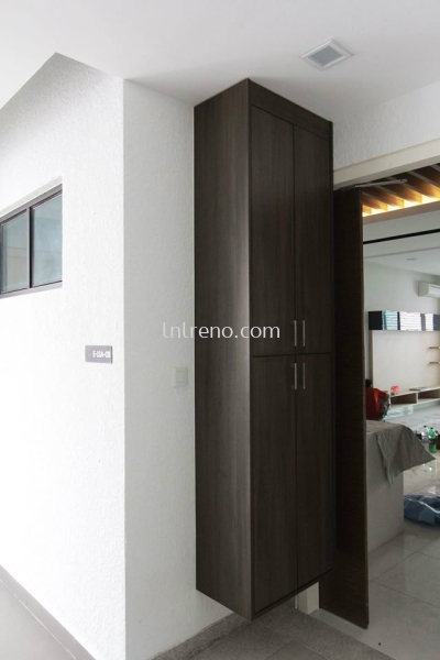 Renovation & Carpentry work in Condominium Isola Subang Selangor Malaysia #tvcabinet #tvconsole #plywood #melamine #veneer #spraypaint #laminate #wardrobe #kitchencabinet #studyroom #storagecabinet #shoecabinet #table #island #bench #displaycabinet #featurewall #flutedpanel