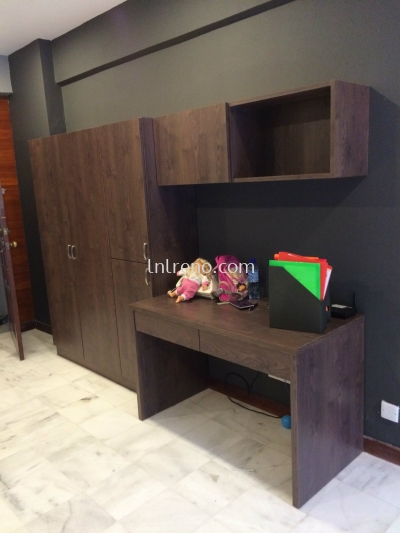 Renovation & Carpentry work in Condominium Emerald Hill Ampang Kuala Lumpur Selangor Malaysia #tvcabinet #tvconsole #plywood #melamine #veneer #spraypaint #laminate #wardrobe #kitchencabinet #studyroom #storagecabinet #shoecabinet #table #island #bench #displaycabinet #featurewall #flutedpanel