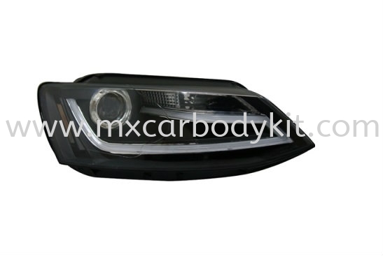 VOLKSWAGEN JETTA 2012 & ABOVE HEAD LAMP PROJECTOR BLACK W/DRL HEAD LAMP ACCESSORIES AND AUTO PARTS