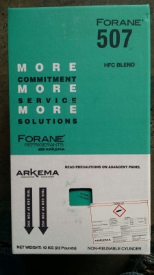 R507 X 22LBS (10KGS) HFC FORANE 507 REFRIGERANT GAS