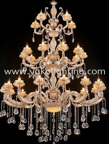 ZS38 (15+10+5)   150X180CM CRYSTAL CHANDELIER CUSTOM MADE