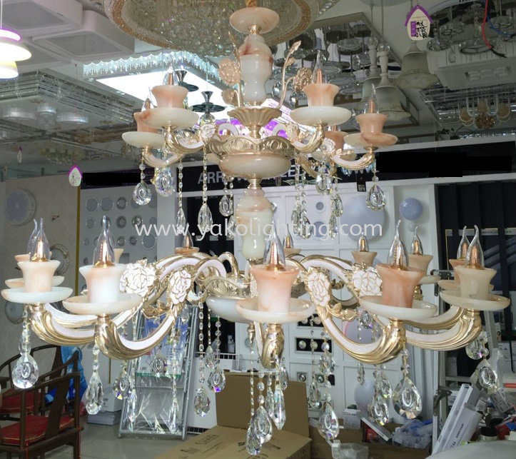 ZS 1 (6+12)  96x120cm CRYSTAL CHANDELIER CUSTOM MADE