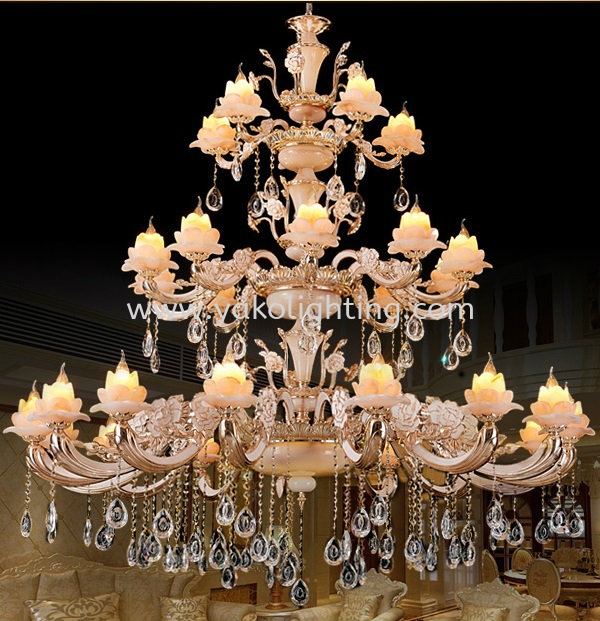 ZS13 (15+10+5)   150X180CM CRYSTAL CHANDELIER CUSTOM MADE 