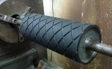 Diamond Groove Roller Process Rubber Polyurethane Products