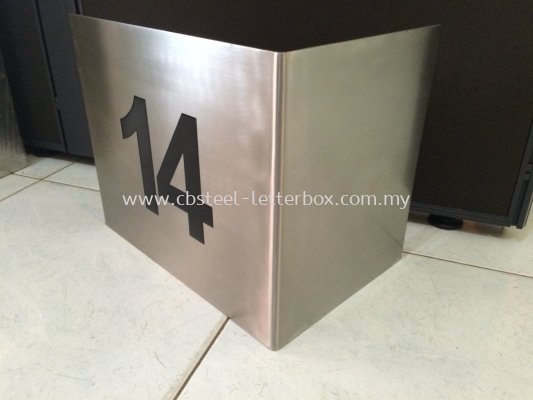 STAINLESS STEEL NUMBER PLATE