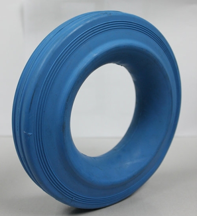 Solid Rubber Blue Wheels 200/50-100