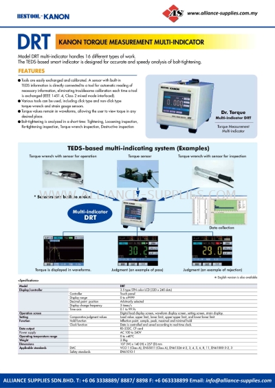 KANON DRT Kanon Torque Measurement Multi-Indicator