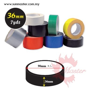 36mm x 7yds Cloth Tape