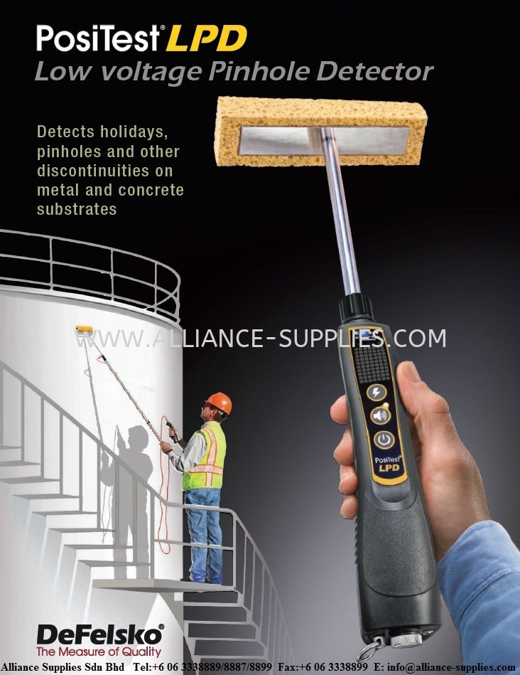 Defelsko PosiTest LPD-Low Voltage Pinhole Detector (Detect holidays, pinholes & other on metal & concrete surface)