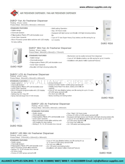 Air Freshener Dispenser/ Fan Air Freshener Dispenser