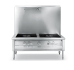 InnoFlame 2-Ring Low Stock Stove Chinese Restaurant Kitchen Equipment