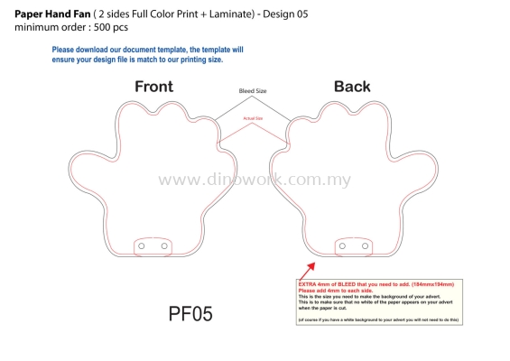 Paper Hand Fan - 05