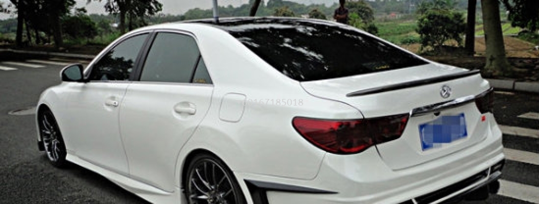 toyota mark x boot spoiler bodykit