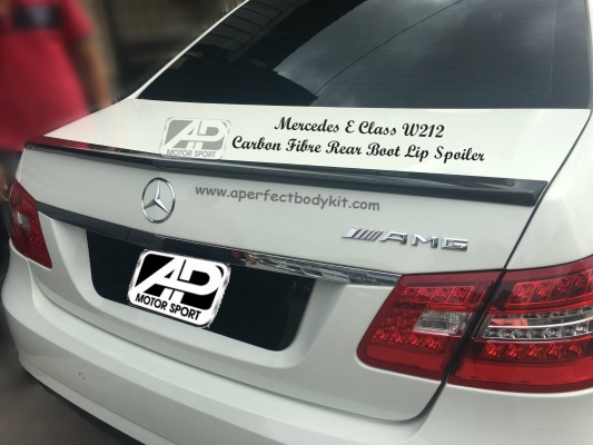 Mercedes E Class W212 Carbon Fibre Rear Boot Lip Spoiler 