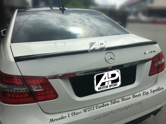 Mercedes E Class W212 Carbon Fibre Rear Boot Lip Spoiler 