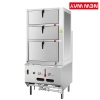 Three Deck Steam Cabinet Chinese Restaurant Kitchen Equipment