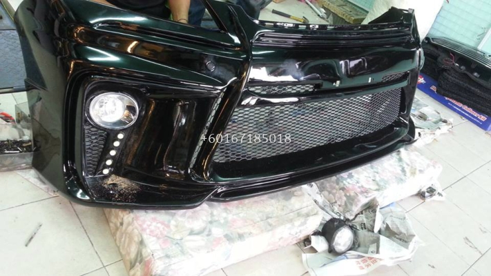 toyota vellfire bodykit silk blaze bumper front set