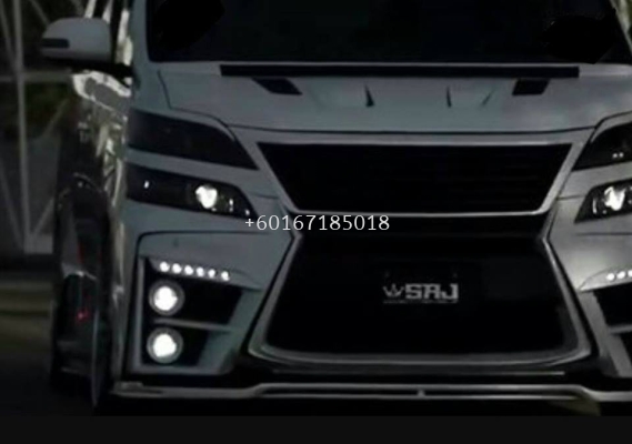 toyota vellfire sixth sence bodykit bumper front set