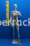 S04-Chrome Silver Female Mannequin Mannequin