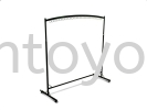 4' T Stand with Scarf rings Garment Rail / Fashion Stand Garment Rail / Fashion Stand