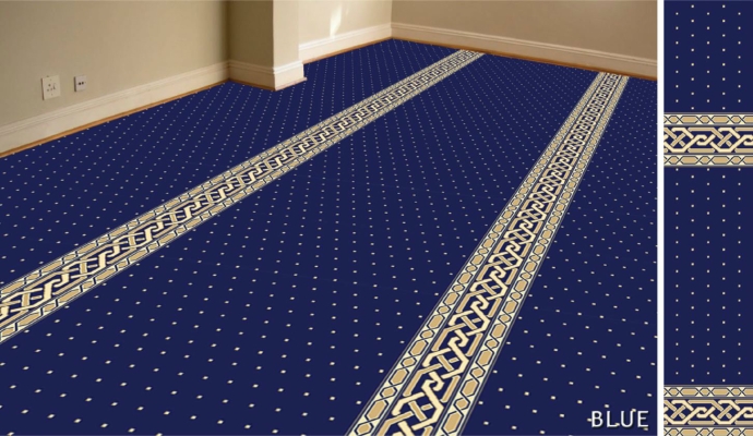 Al-Deira mosque carpet (Blue)