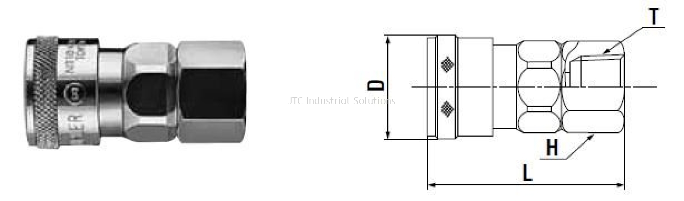 Nitto Socket SF Type (Female Thread)