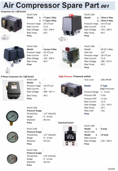 Air Compressor Spare Part 1