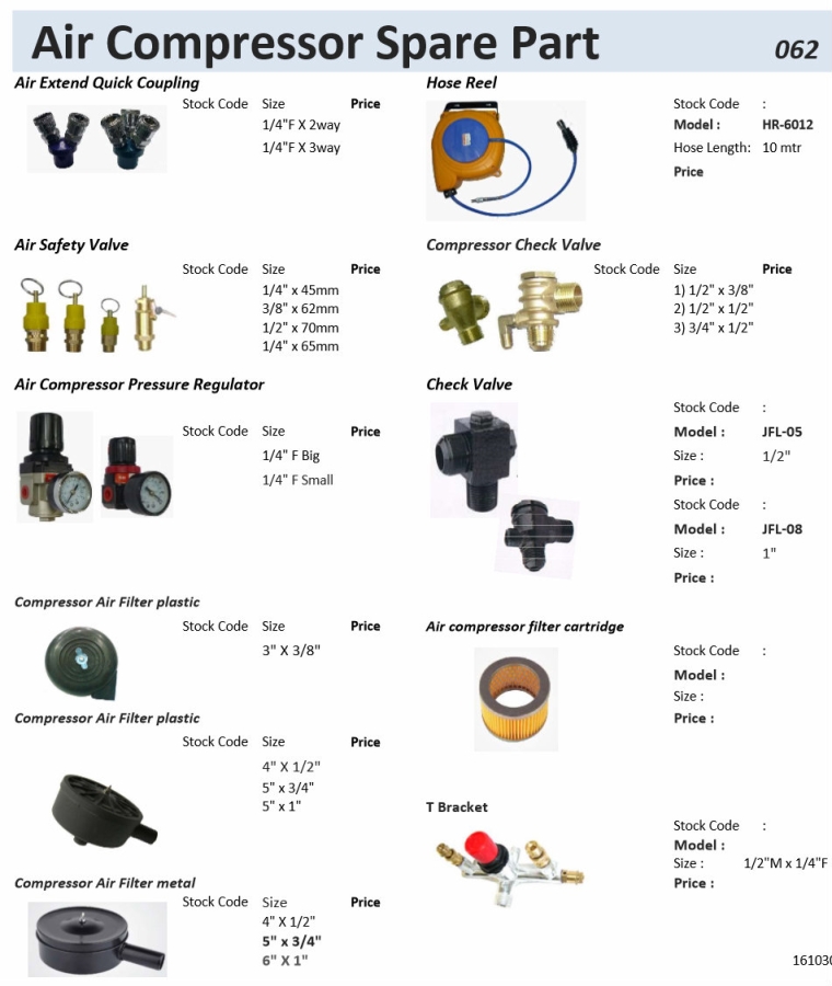 Air Compressor Spare Part 2 Air Compressor tools and Parts Air Compressor