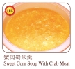 Sweet Corn Soup with Crab Meat Soup Menu