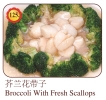 Broccoli with Fresh Scallops Vegetable Menu