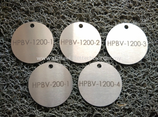 ROUND STAINLESS STEEL PLATE LASER MARKING