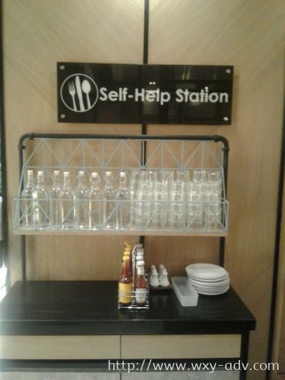 Self Help Station Acrylic Signage