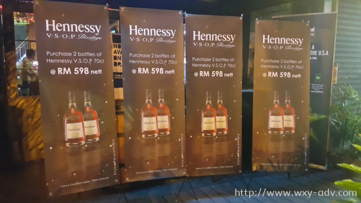 Hennessy Bunting with  X Stand 