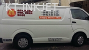 STICKER INSTALLATION White Sticker + Print & Cut Van Vehicle advertising 