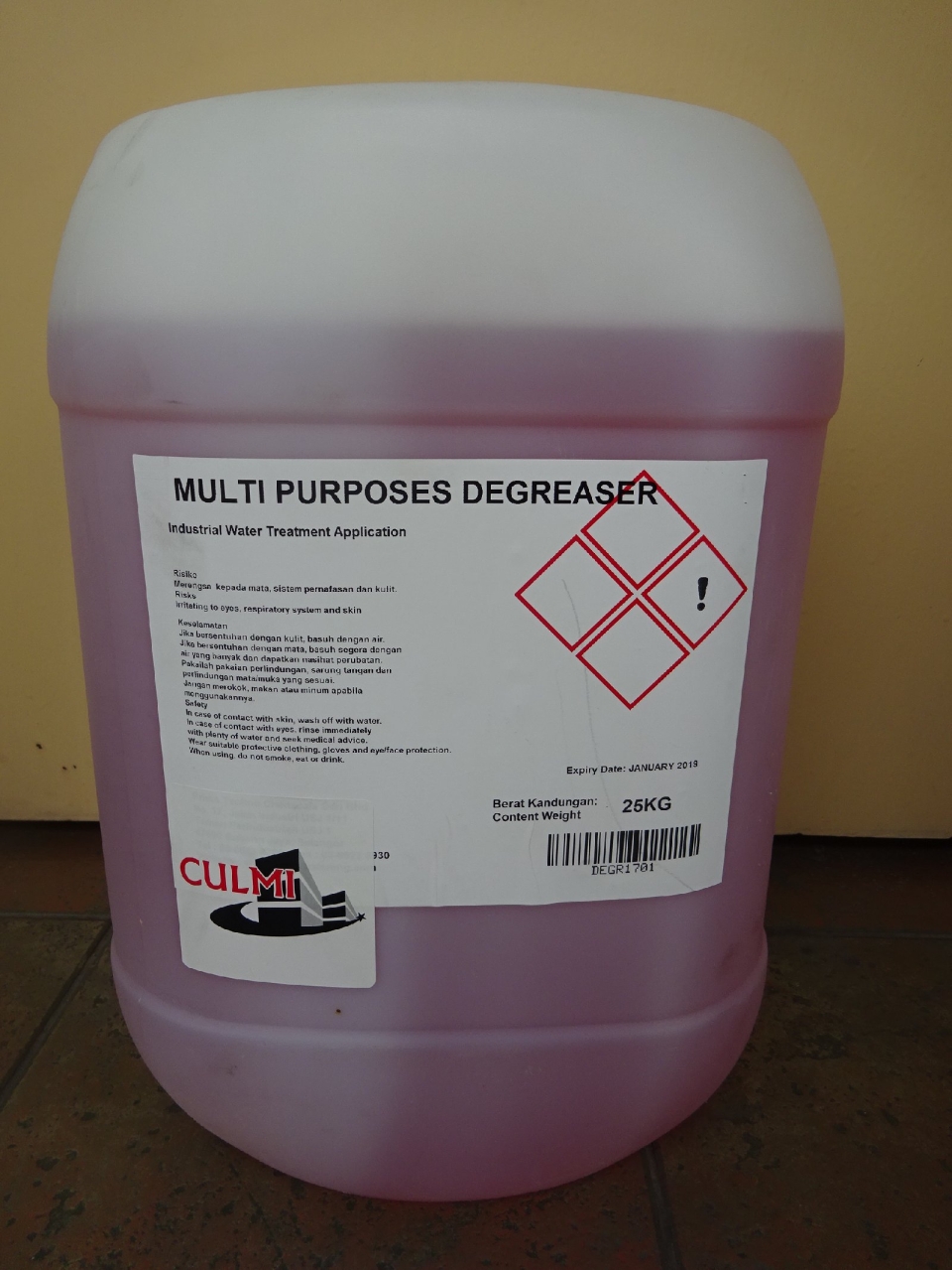 CULMI MPCLEAN 212 MULTIPURPOSE DEGREASER X 25KG