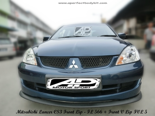 Mitsubishi Lancer CS3 Front Lip + Front V Lip 