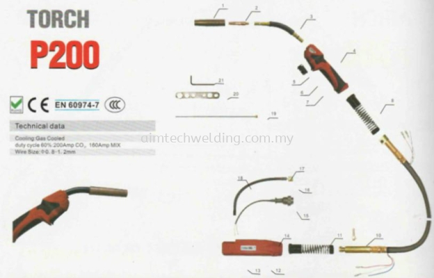 MIG Torch P200