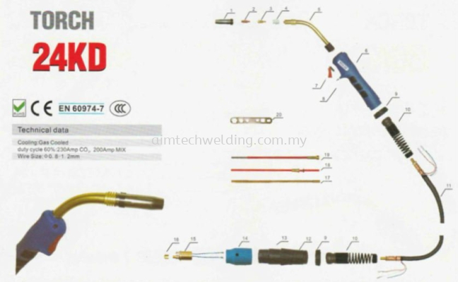 MIG Torch 24KD