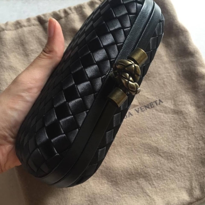 (SOLD) Bottega Veneta Knot Silk Clutch