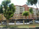 Front view of the building, notice that there is no big transfer beam. Johor Bahru, Tampoi - Sri Akasia apartment Completed Projects in Johor