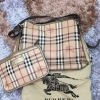 (SOLD) Burberry Haymarket with Gold Leather Burberry