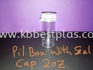 Pil Box with Seal Cap 2oz Plastic Containers