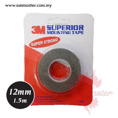 3M 12mm x 1.5m Foam Tape